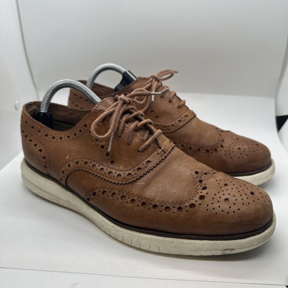 Cole Haan Other - COLEHAAN Wingtip Oxfords Brown Leather 8 M Golf C34022 Sneakers